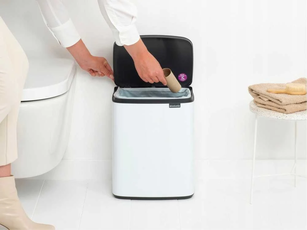 Brabantia Bo šiukšliadėžė, 12 l - Baltas