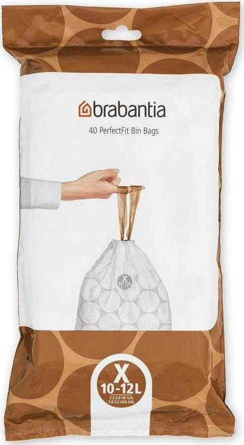 Brabantia Šiukšlių maišeliai X 10-12 l (dalytuve 40 maišelių)