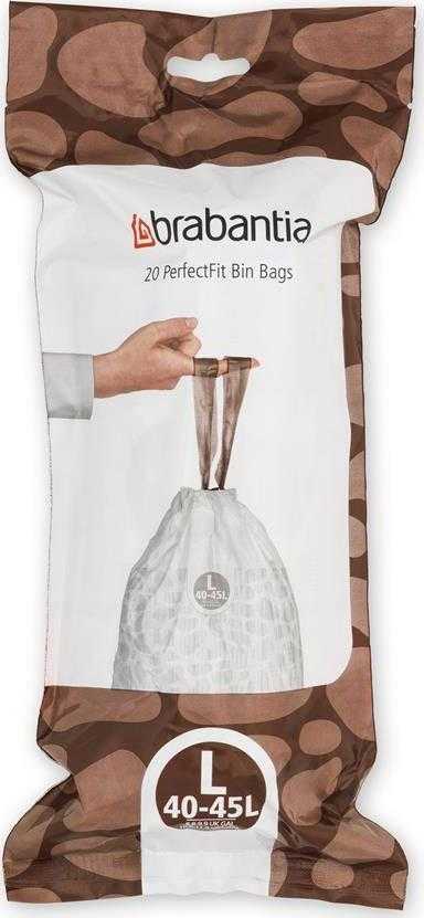 Brabantia Šiukšlių maišai L dydis 40-45L 20 vnt. 138607