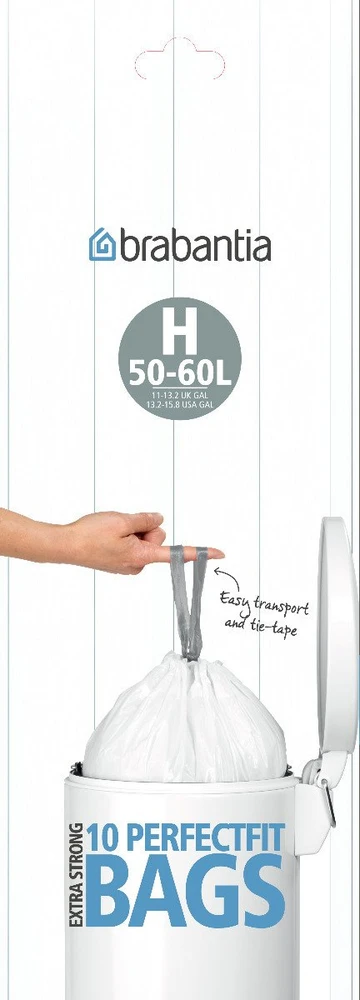 Brabantia Šiukšlių maišai po 50 l - 10 vnt. 246784