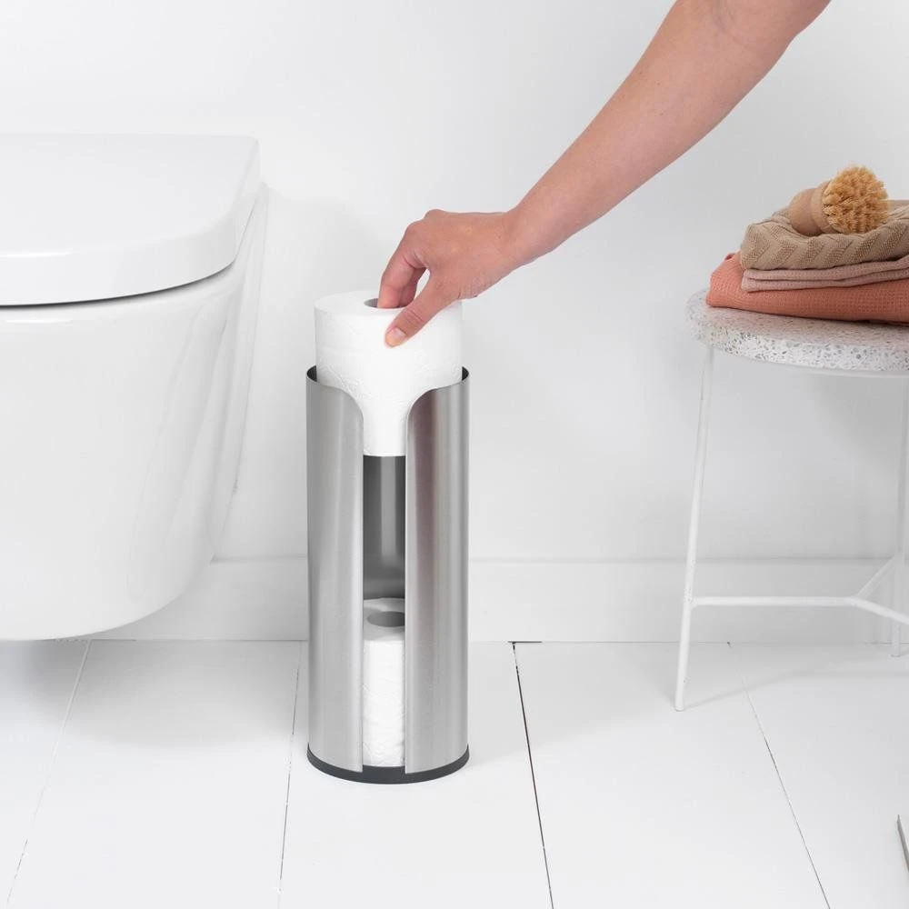 Brabantia Tualetinio popieriaus laikiklis ReNew - Matt Steel