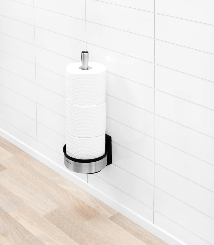Brabantia tualetes papīra komplektu turētājs Profile, matt steel