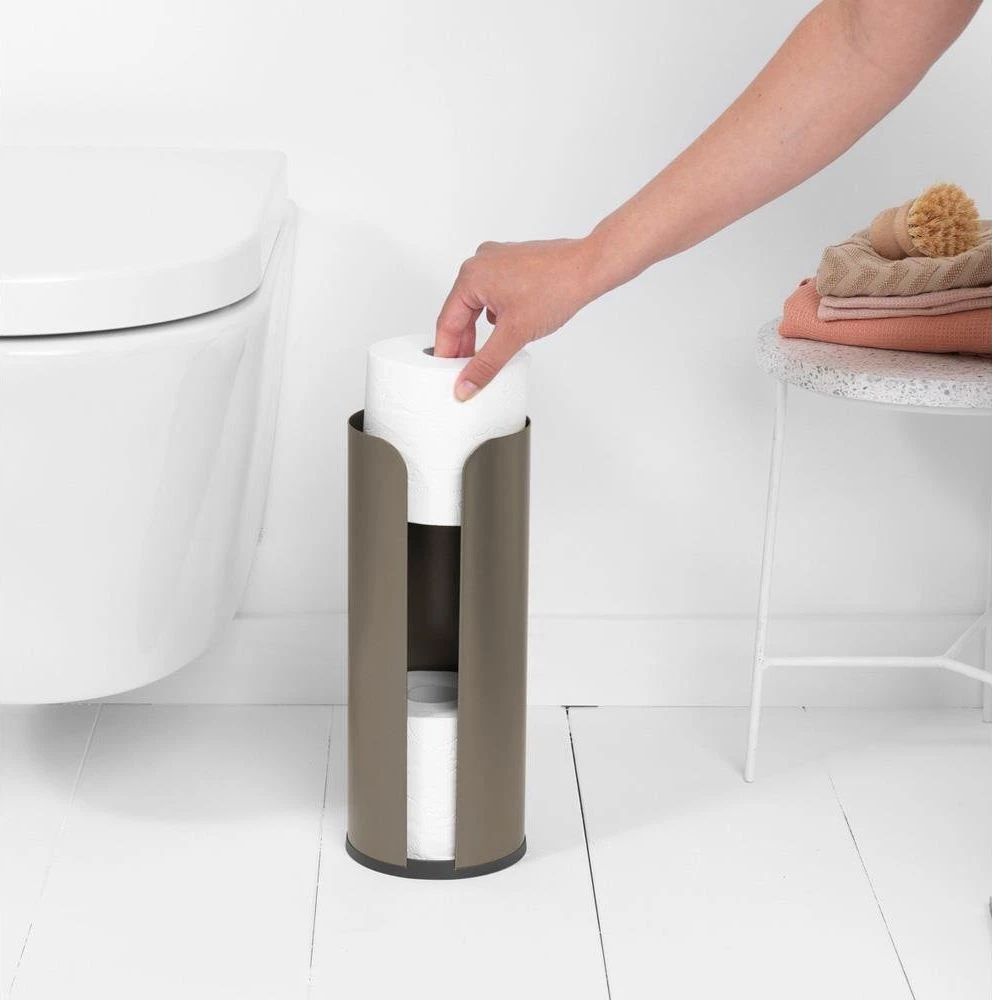 Brabantia Tualetinio popieriaus laikiklis ReNew - Platinum