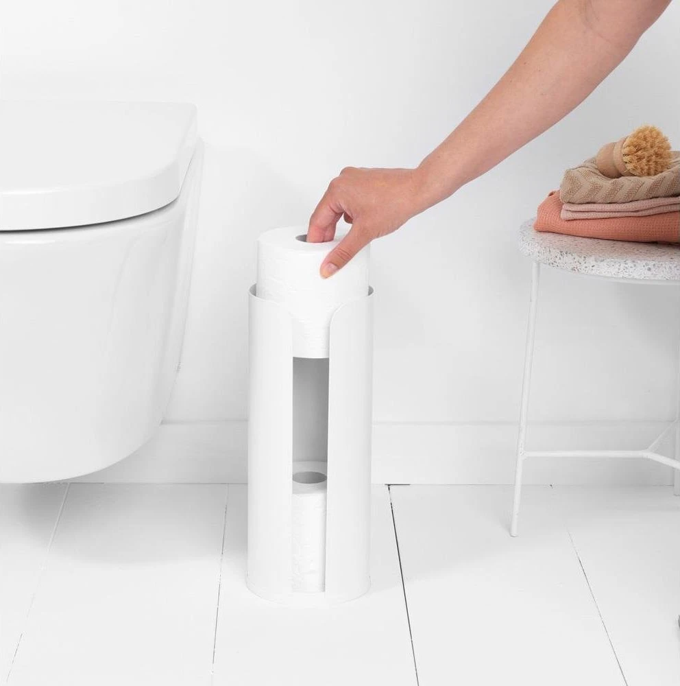 Brabantia tualetes papīra turētājs ReNew, balts