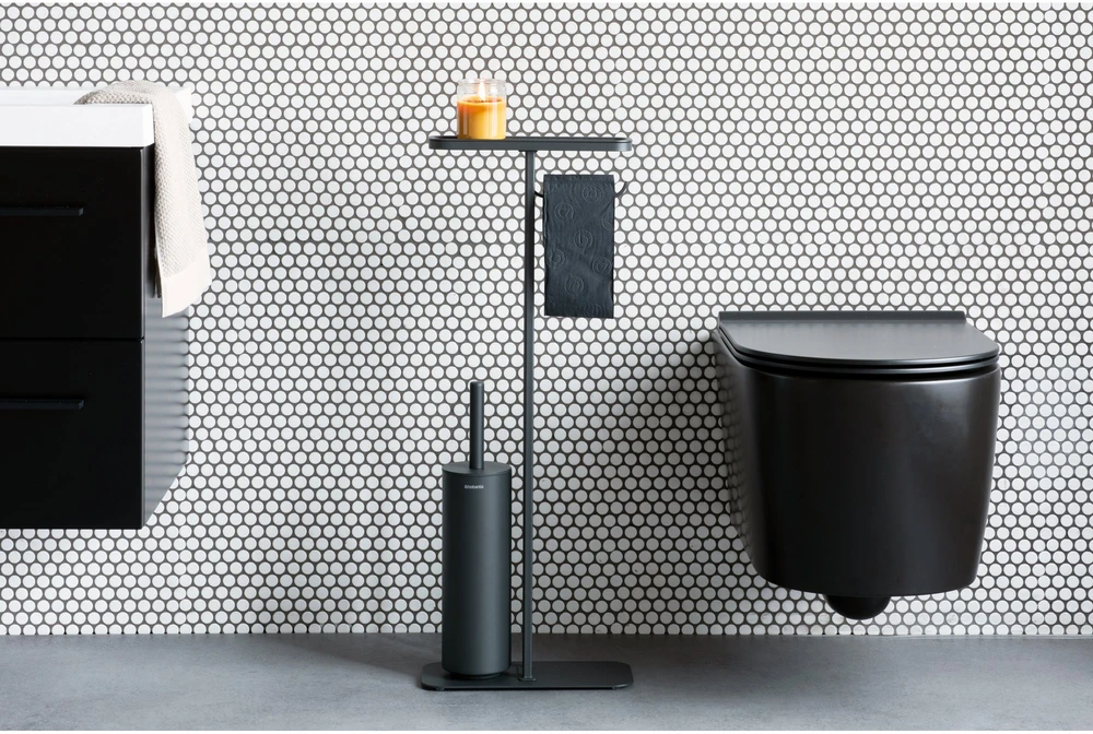 Brabantia tualetes piederumu statīvs MindSet, mineral infinite pilkas