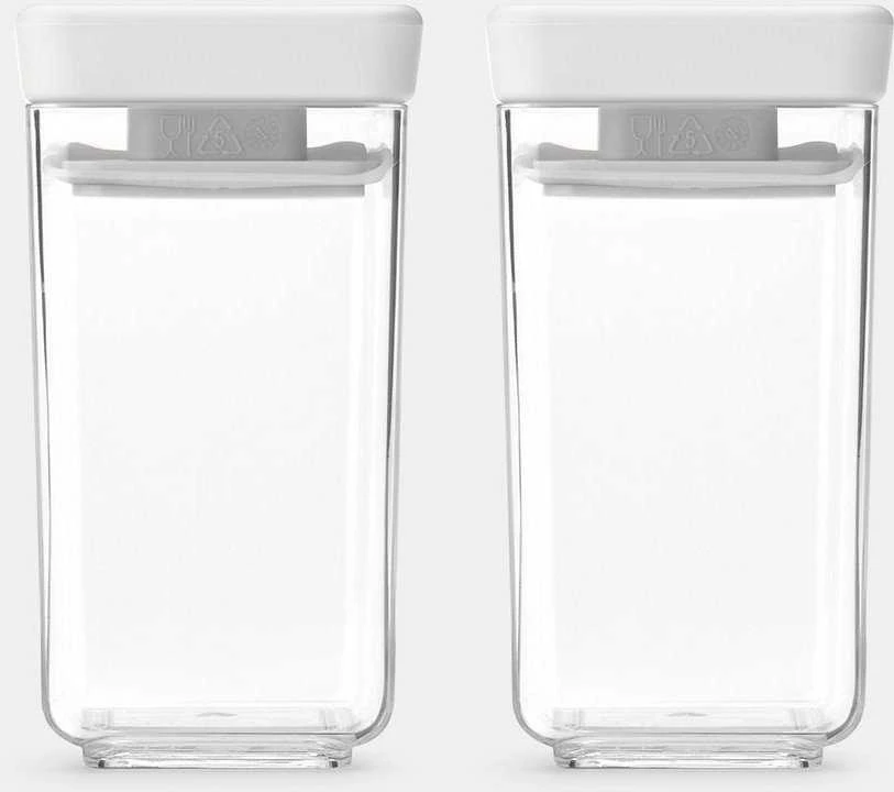 Brabantia BRABANTIA laikymo dėžių rinkinys „Tasty+“ 2 vnt. 0,15 l „Light Pilkas“ 230585