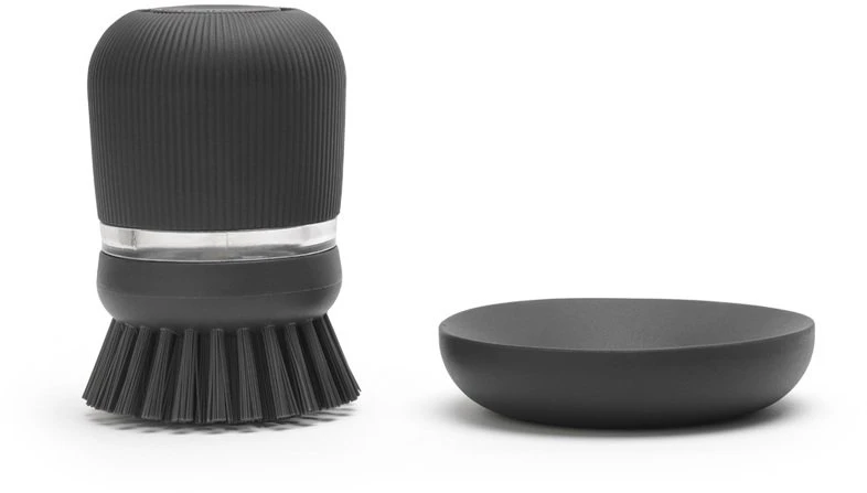 Brabantia Šepetys su muilo dozatoriumi - Dark Pilkas
