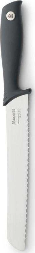 BRABANTIA Tasty+ duonos peilis, 20 cm, tamsiai pilkas