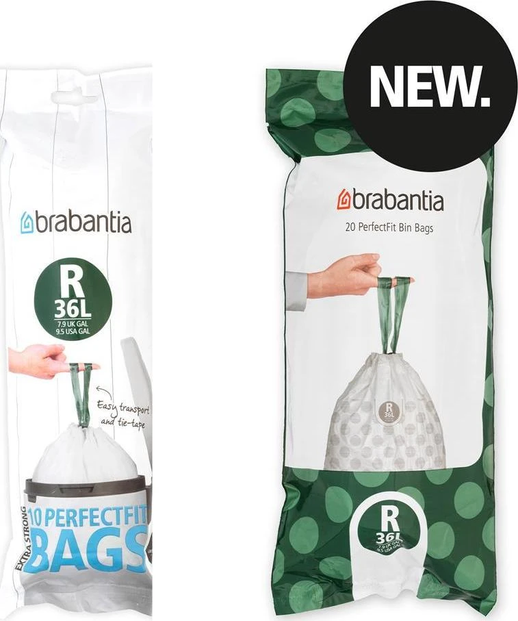 Brabantia Buitinių atliekų maišai 36L 20 vnt. (138508)