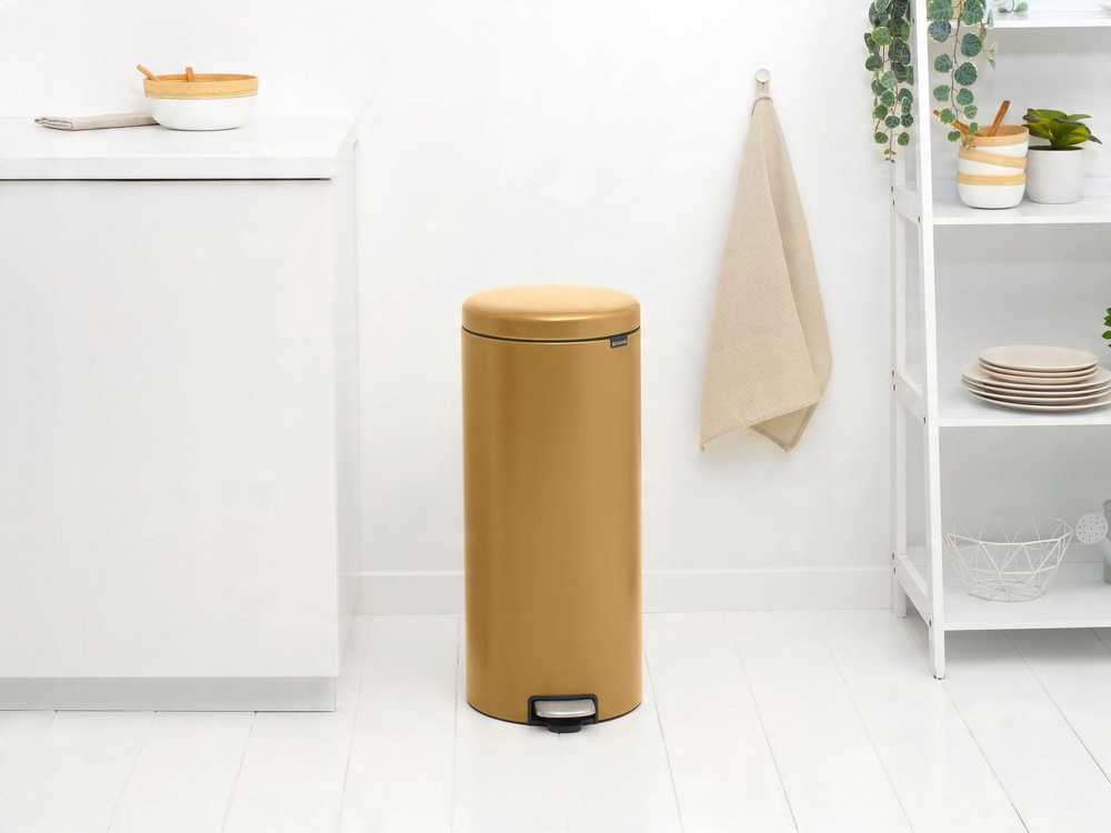 Šiukšliadėžė Brabantia Šiukšliadėžė NewIcon 30 Liter Warm Gold
