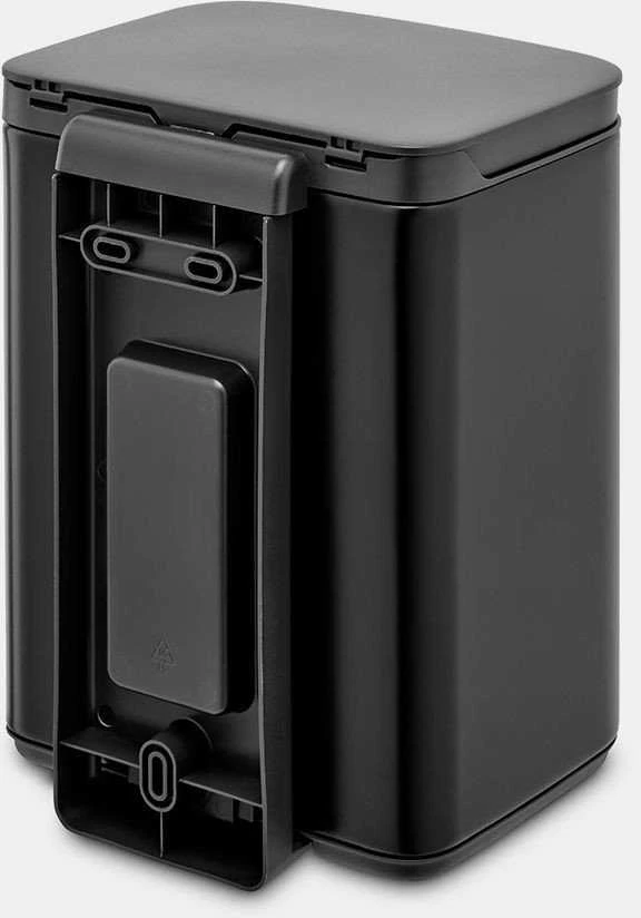 Brabantia Bo Waste Bin, 4L - Matt Juodas