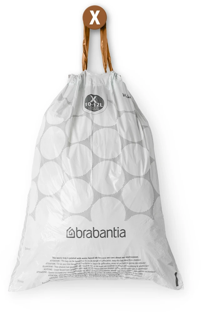 Brabantia Šiukšlių maišeliai X 10-12 l (dalytuve 40 maišelių)