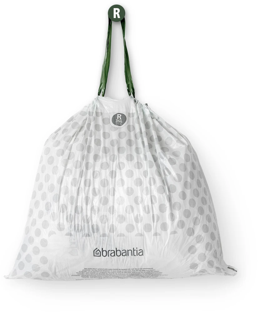 Brabantia Šiukšlių maišeliai R 36 L (dalytuve 40 maišelių)