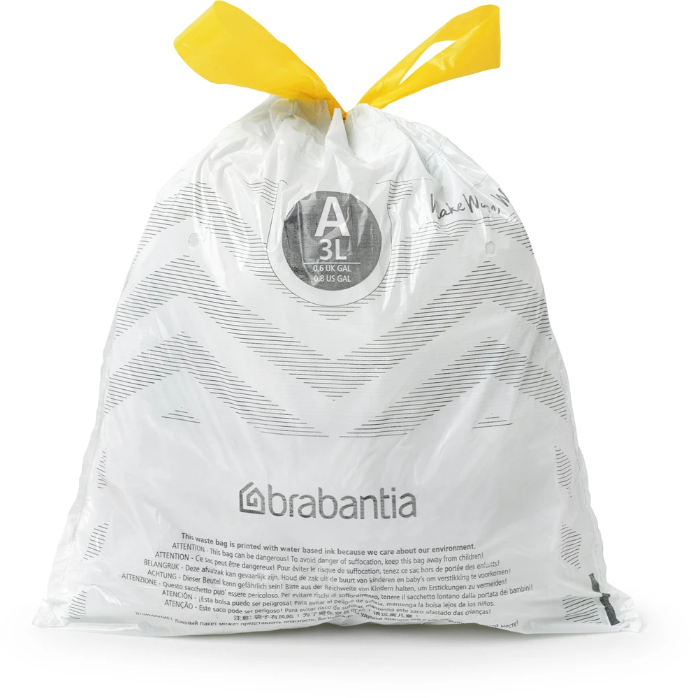 Brabantia Šiukšlių maišeliai A 3 l (dalytuve 40 maišelių)