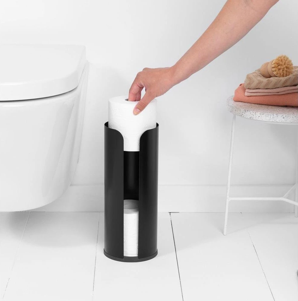 Brabantia Tualetinio popieriaus laikiklis ReNew - Matt Juodas