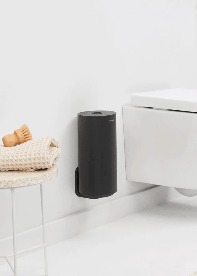 Brabantia tualetes papīra tvertne MindSet, mineral infinite pilkas