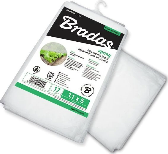Bradas Balta pavasarinė agrotekstilės plėvelė 1,1 x 10 m 17 g AWW1711010