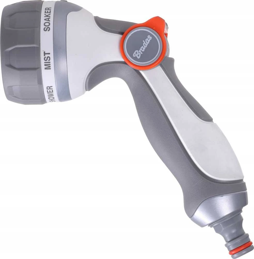 BRADAS 7 funkcijų laistymo pistoletas SMOOTH CONTROL /Baltas LINE