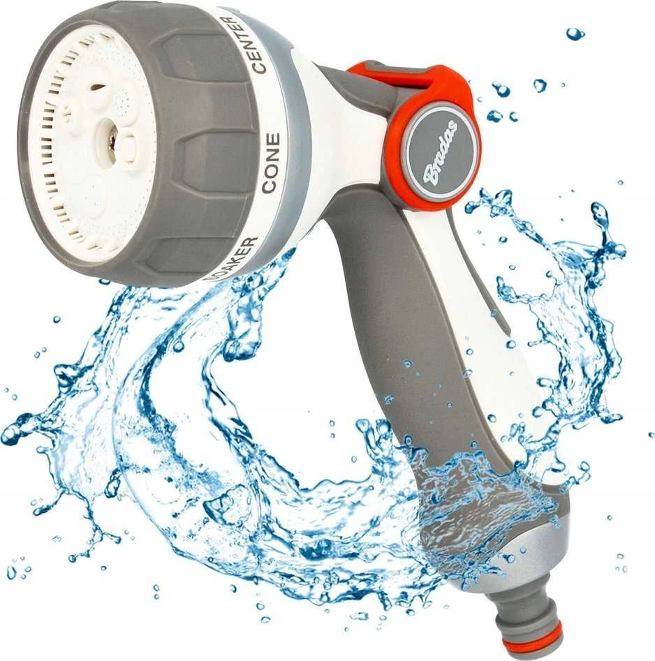 BRADAS 7 funkcijų laistymo pistoletas SMOOTH CONTROL /Baltas LINE