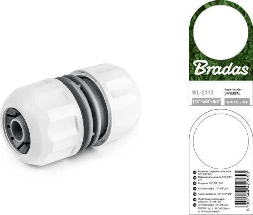 Bradas Universalus sujungimas laistymo žarnai 1/2",5/8" ir 3/4"