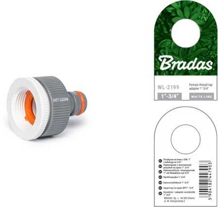 BRADAS JUNGTIS ČIAUPUI 1″ – 3/4″ /Baltas LINE