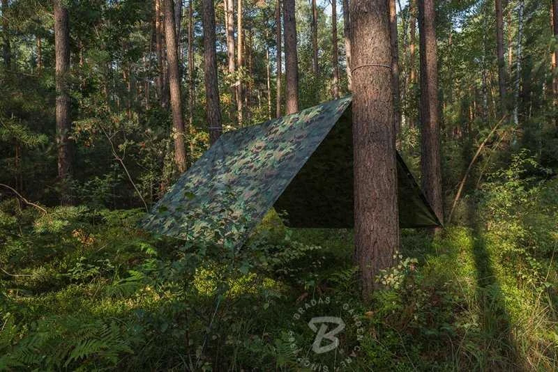 Bradas PLANDEKA KAMUFLAŻOWA 90g 8*10m CAMOFOREST
