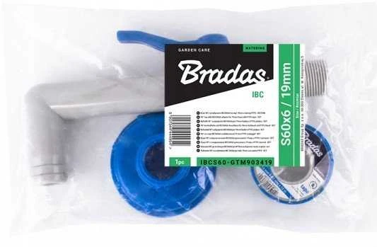 BRADAS čiaupas IBC talpai GZ 3/4″ IBC S60x6 rinkinys su juosta