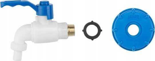 Bradas kranelio rinkinys IBC S60x6 su čiaupu -1/2" x 1/2", Plienas / PP