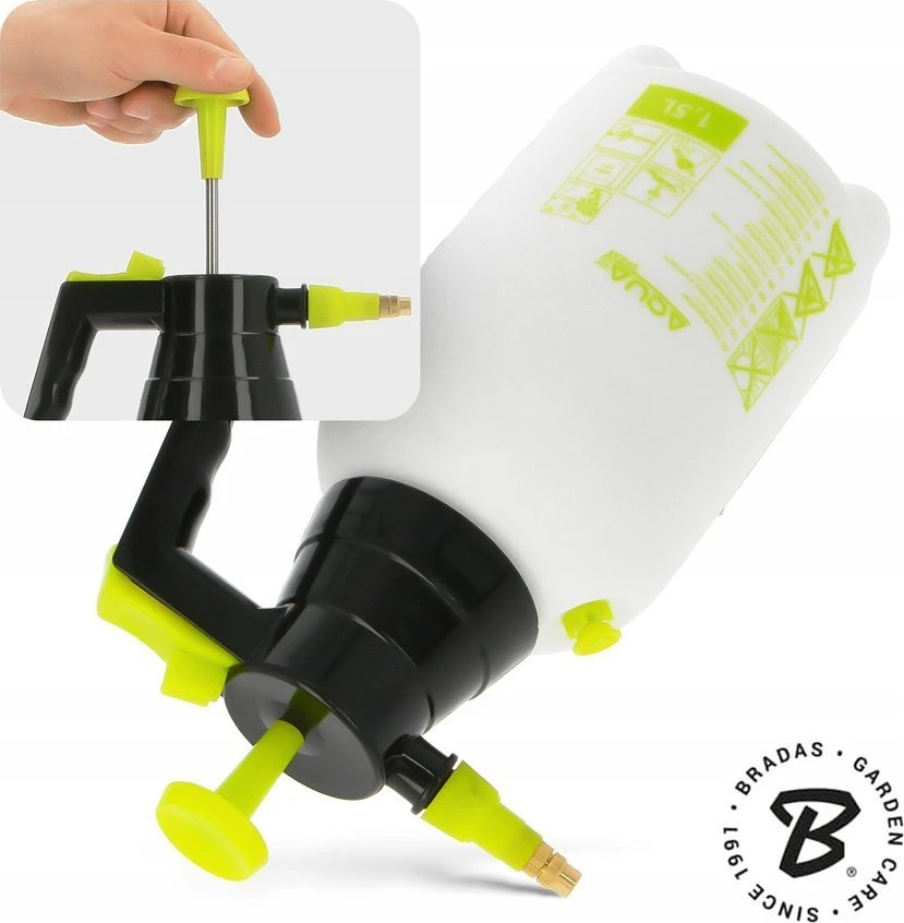BRADAS RANKINIS PURKŠTUVAS „AQUA SPRAY” 1,5l CLEAR