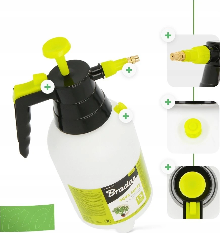 BRADAS RANKINIS PURKŠTUVAS „AQUA SPRAY” 1,5l CLEAR