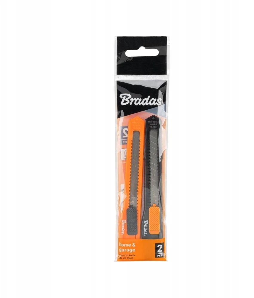 Peilių rinkinys su laužiamuoju ašmeniu DIY-KN0923 9 mm BRADAS