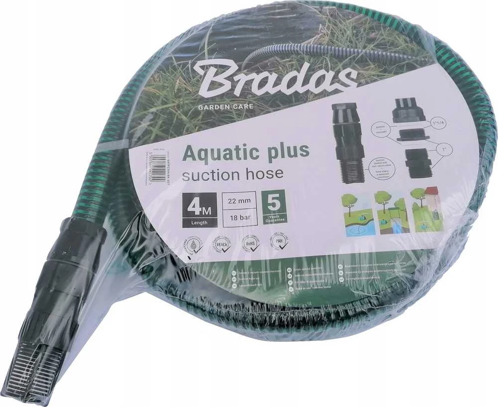 Bradas Siurbimo ir slėgio rinkinys 4m juodas