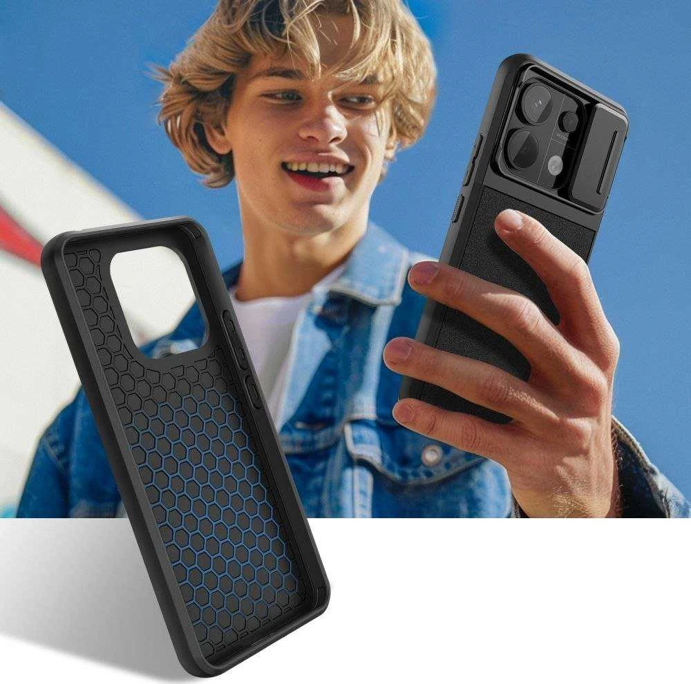 Tech-Protect Velar Cam+ Xiaomi Redmi Note 13 Pro 5G / Poco X6 5G – dėklas telefonui juodos spalvos