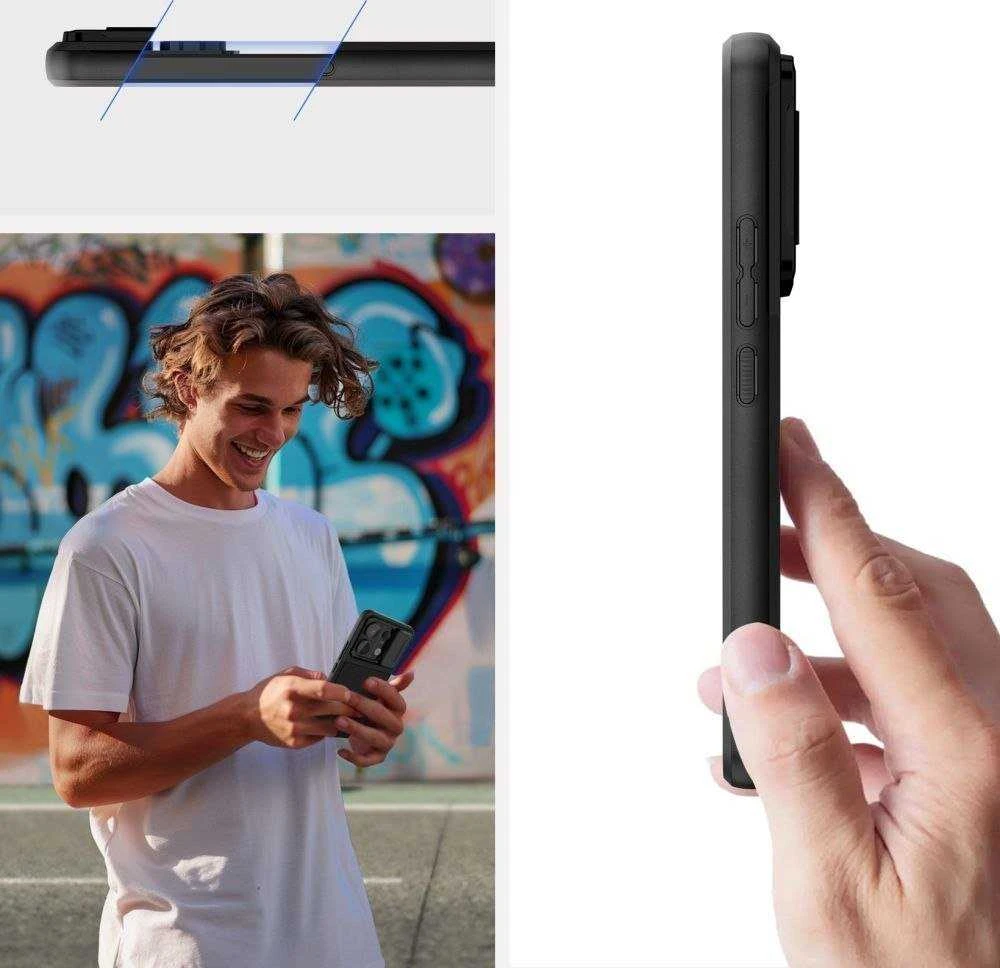 Tech-Protect Velar Cam+ Xiaomi Redmi Note 13 Pro 5G / Poco X6 5G – dėklas telefonui juodos spalvos