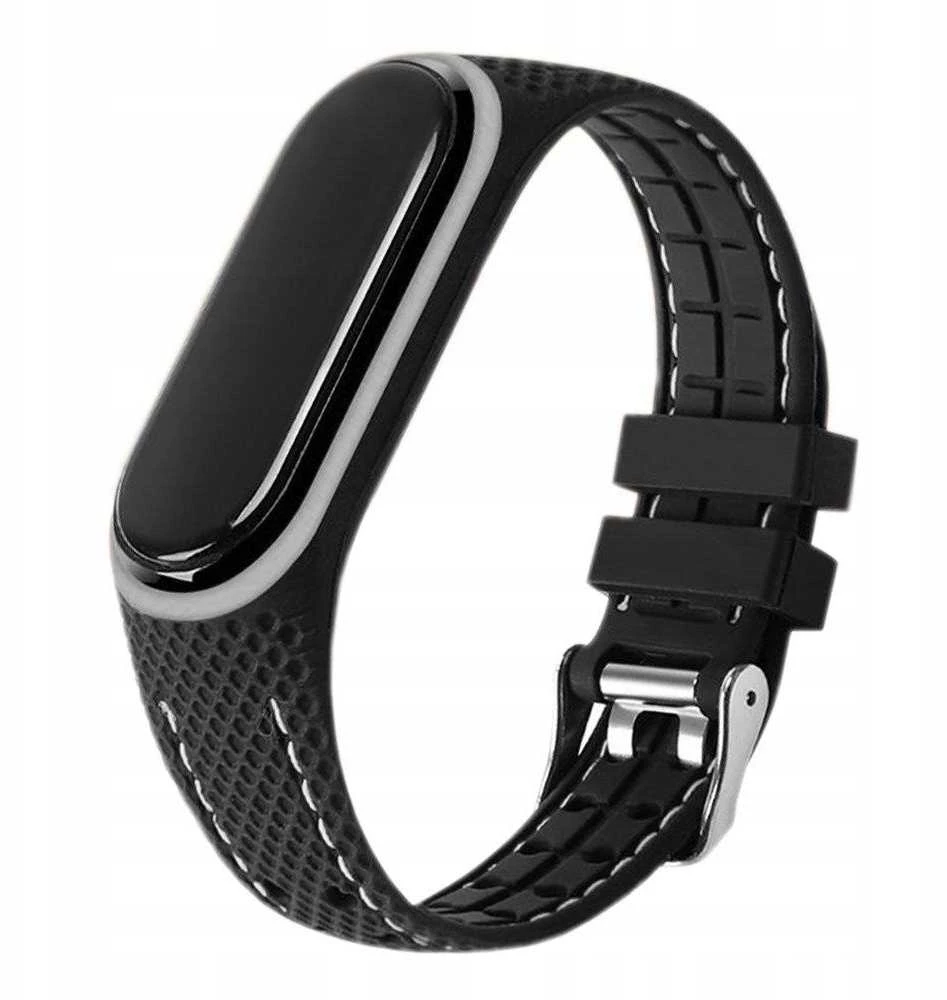 Oem Elastomer apyrankė LIFESTYLE skirta Xiaomi Mi Band 5 / 6 juodos spalvos (03)