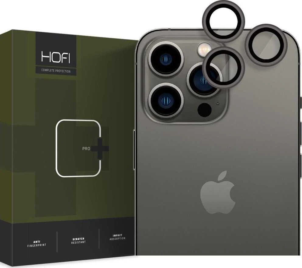 Kameros apsauga Apple iPhone 15 Pro / 15 Pro Max Hofi AluCam Pro+ juodos spalvos