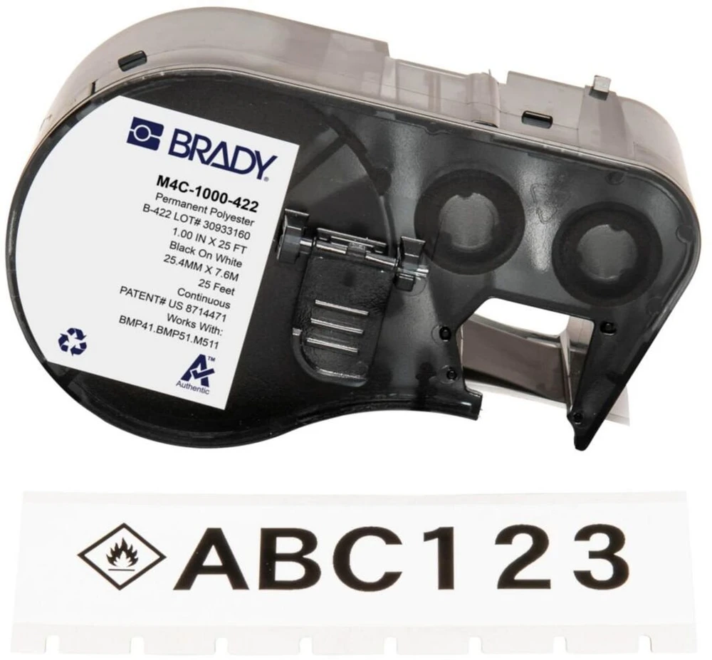 Brady B-422 etiketė