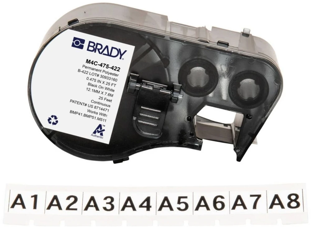 Brady B-422 etiketė