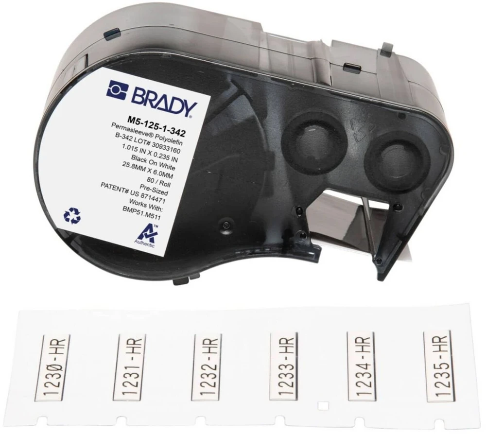 Brady BMP51/BMP53/M511 etiketės