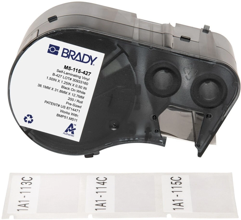 Brady BMP51/BMP53/M511 etiketės