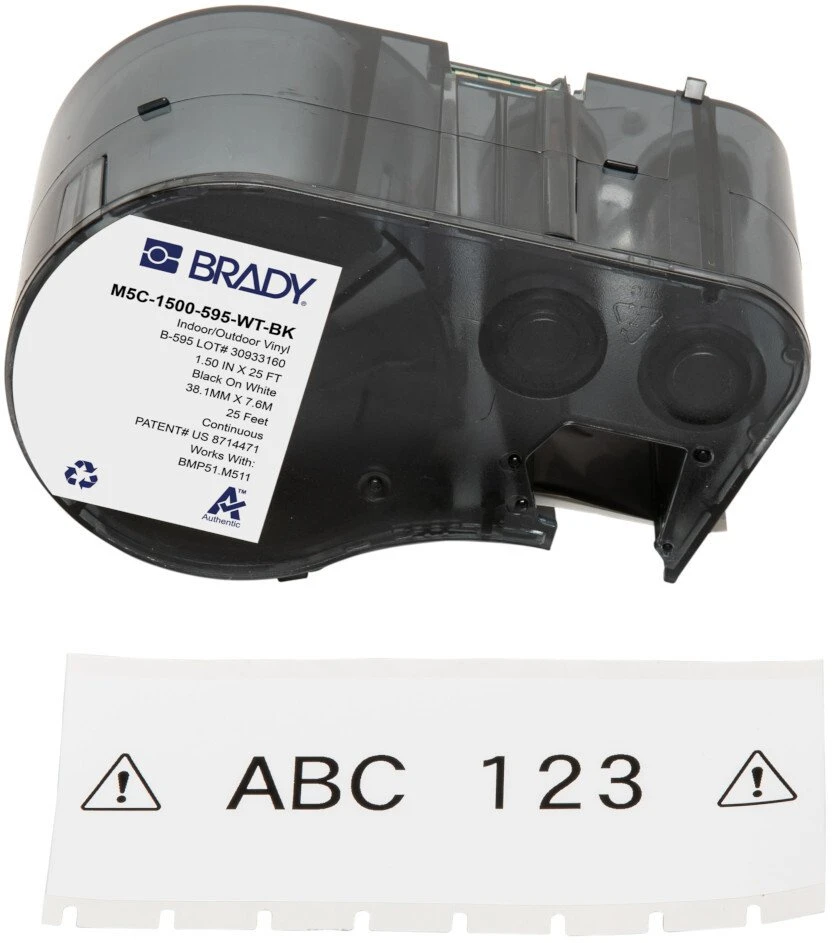 Brady BMP51/BMP53/M511 etiketės