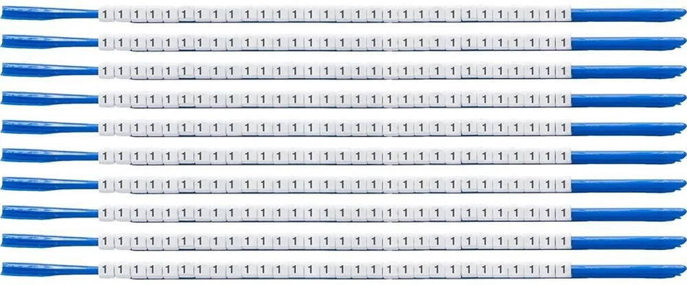 Brady SCN-07-1, Juoda, Balta, Nailonas, 300 vnt., 1,9 mm, 2,4 mm