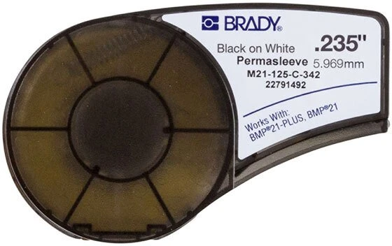 Brady Juodas on Baltas 2,1m x 5,96mm