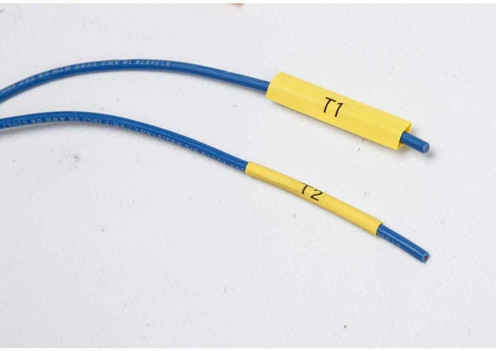 Brady M21-375-C-342-YL, Geltona, Nelipni spausdintuvo etiketė, Poliolefinas, Terminio perkėlimo, Matinis, Laidas/Kabelis