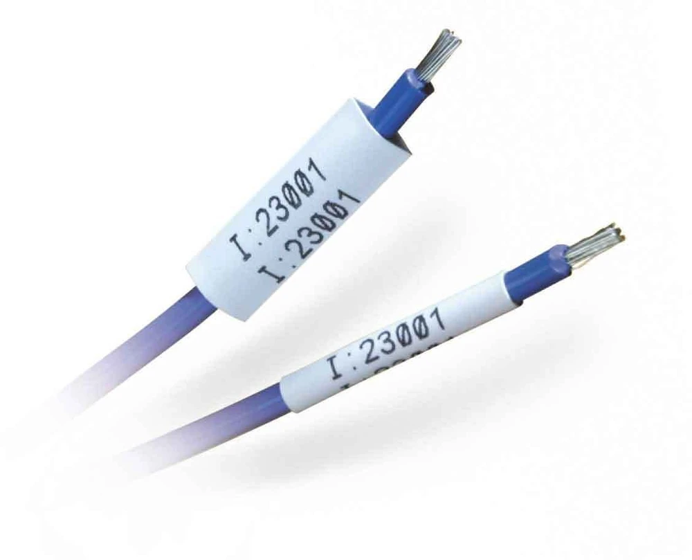 Brady M21-375-C-342-YL, Geltona, Nelipni spausdintuvo etiketė, Poliolefinas, Terminio perkėlimo, Matinis, Laidas/Kabelis