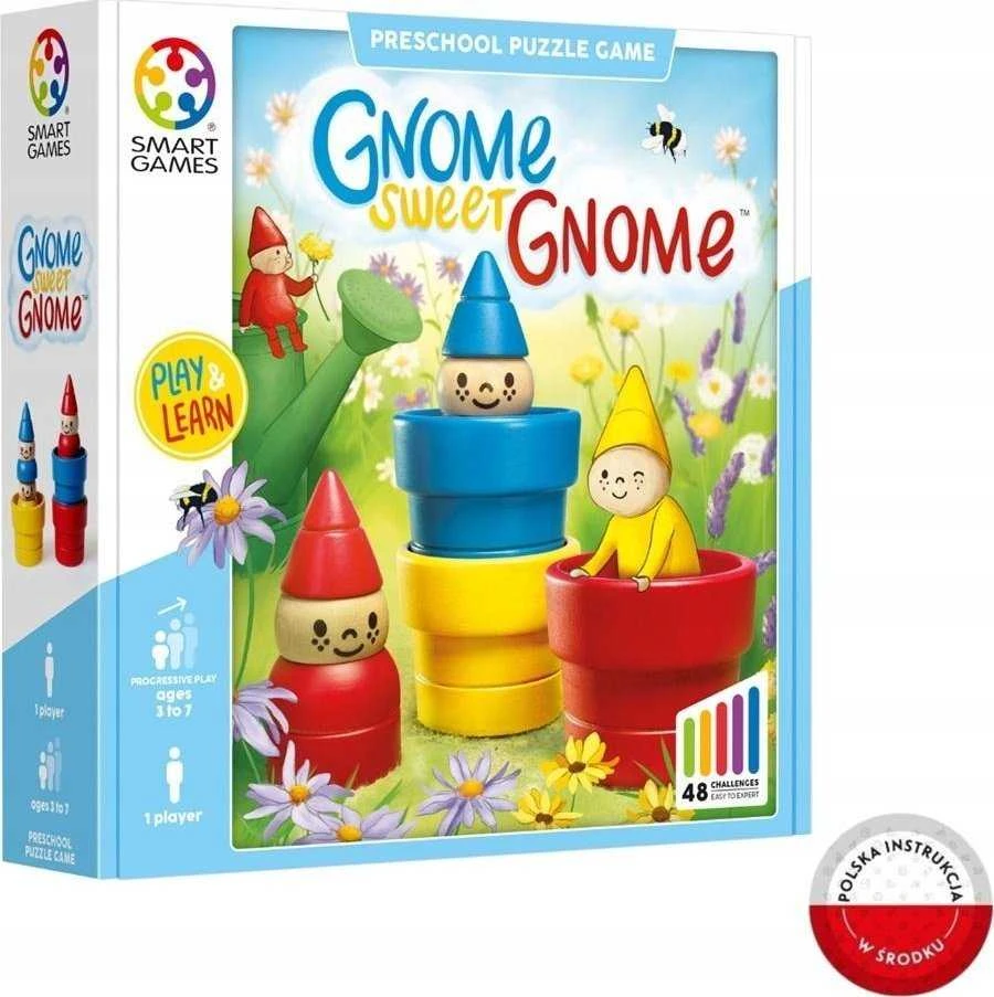 Brain Games Iuvi Games Stalo žaidimas su nykštukais ir nameliais 48 užduotys
