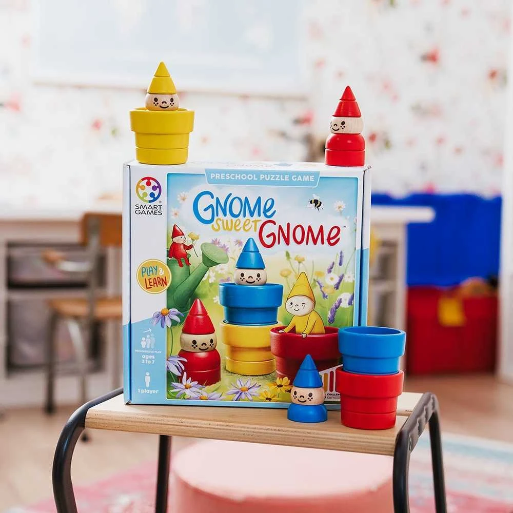 Brain Games Iuvi Games Stalo žaidimas su nykštukais ir nameliais 48 užduotys