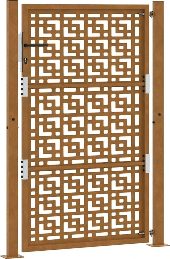 Sodo vartai, 100x150 cm, atsparūs oro sąlygoms, plienas, kryžiaus raštas