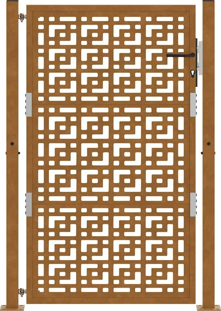 Sodo vartai, 100x150 cm, atsparūs oro sąlygoms, plienas, kryžiaus raštas