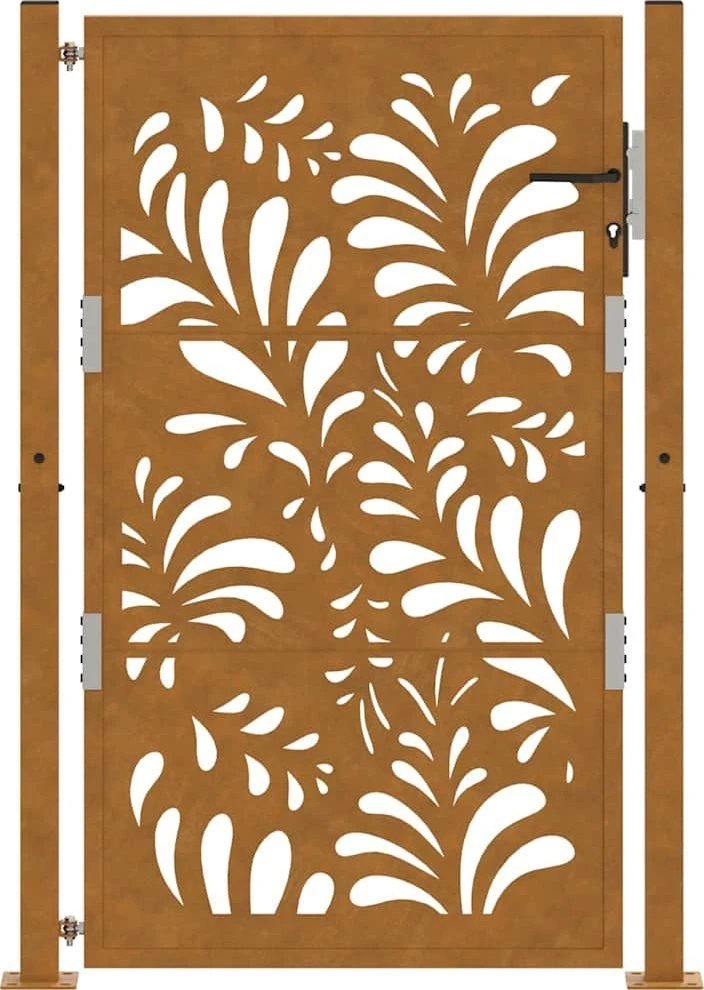 Sodo vartai, 100x150 cm, atsparūs oro sąlygoms, plienas, banguotos konstrukcijos